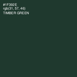 #1F392E - Timber Green Color Image